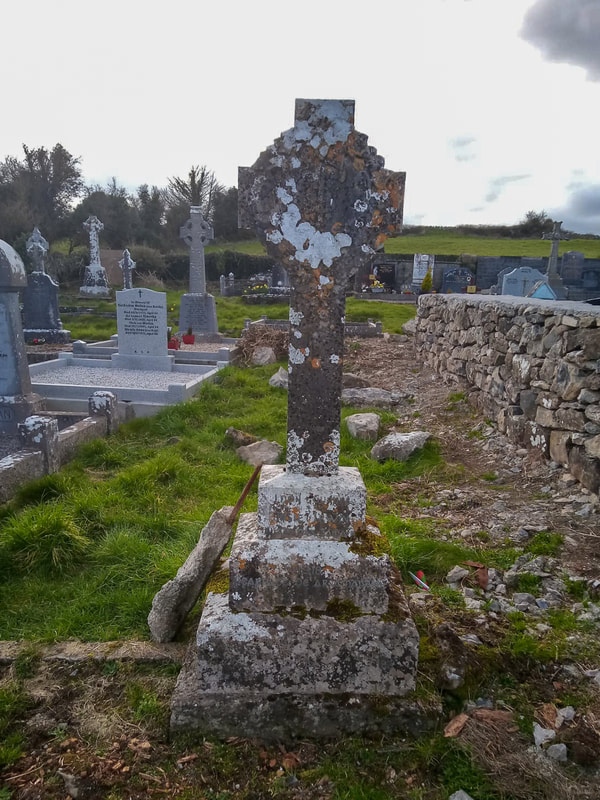 Before picture of restoration of headstone.